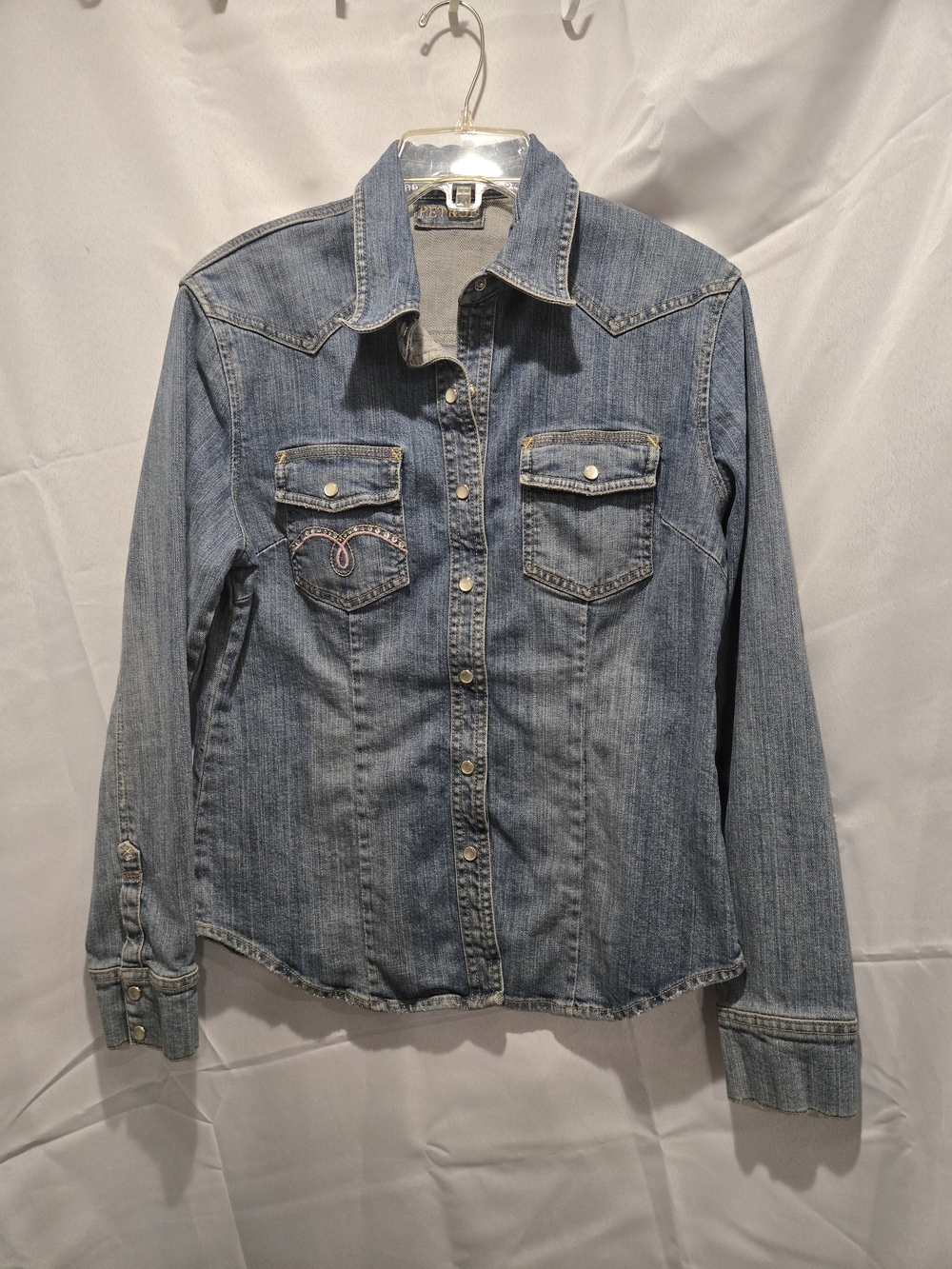 Petrol Vintage-Style Women’s Light Blue Denim Western Jean Jacket
